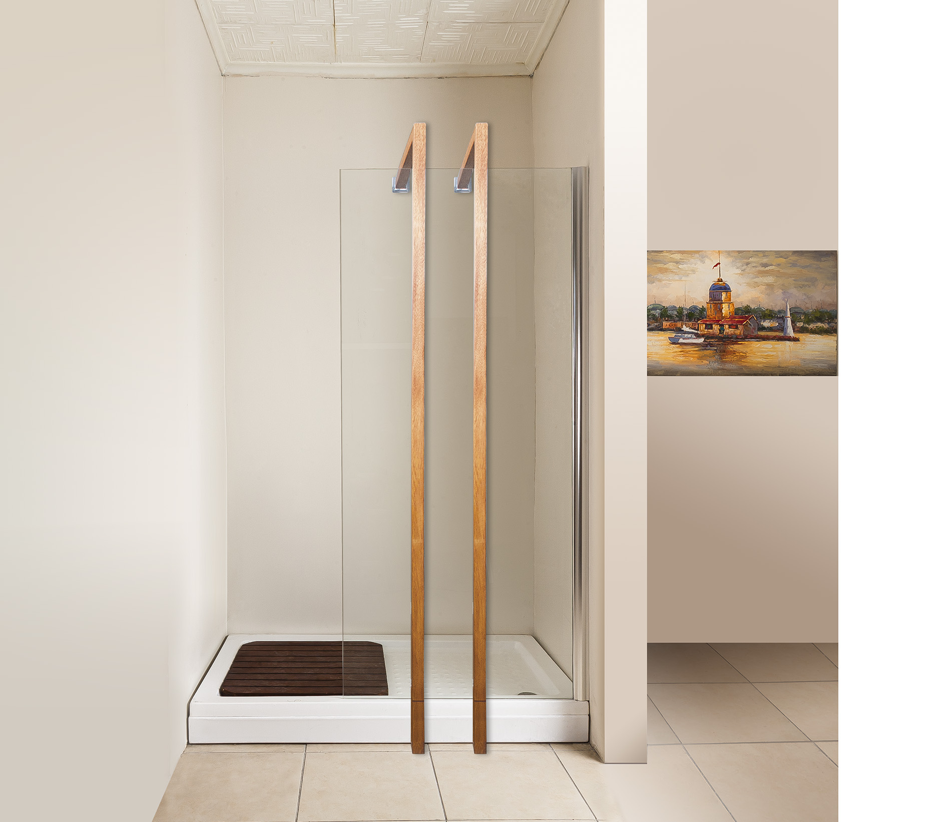 6 MM SABİT PANEL TEMPERLİ CAM KABİN